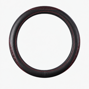 CUBRE VOLANTE FEM NEGRO BRILLO ROSA