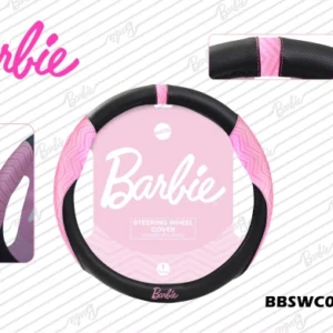 CUBRE VOLANTE BARBIE ROSA/NEGRO 010