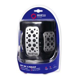 SPARCO PEDALERA SET SPC0409BK MECANICO ALUMINIO